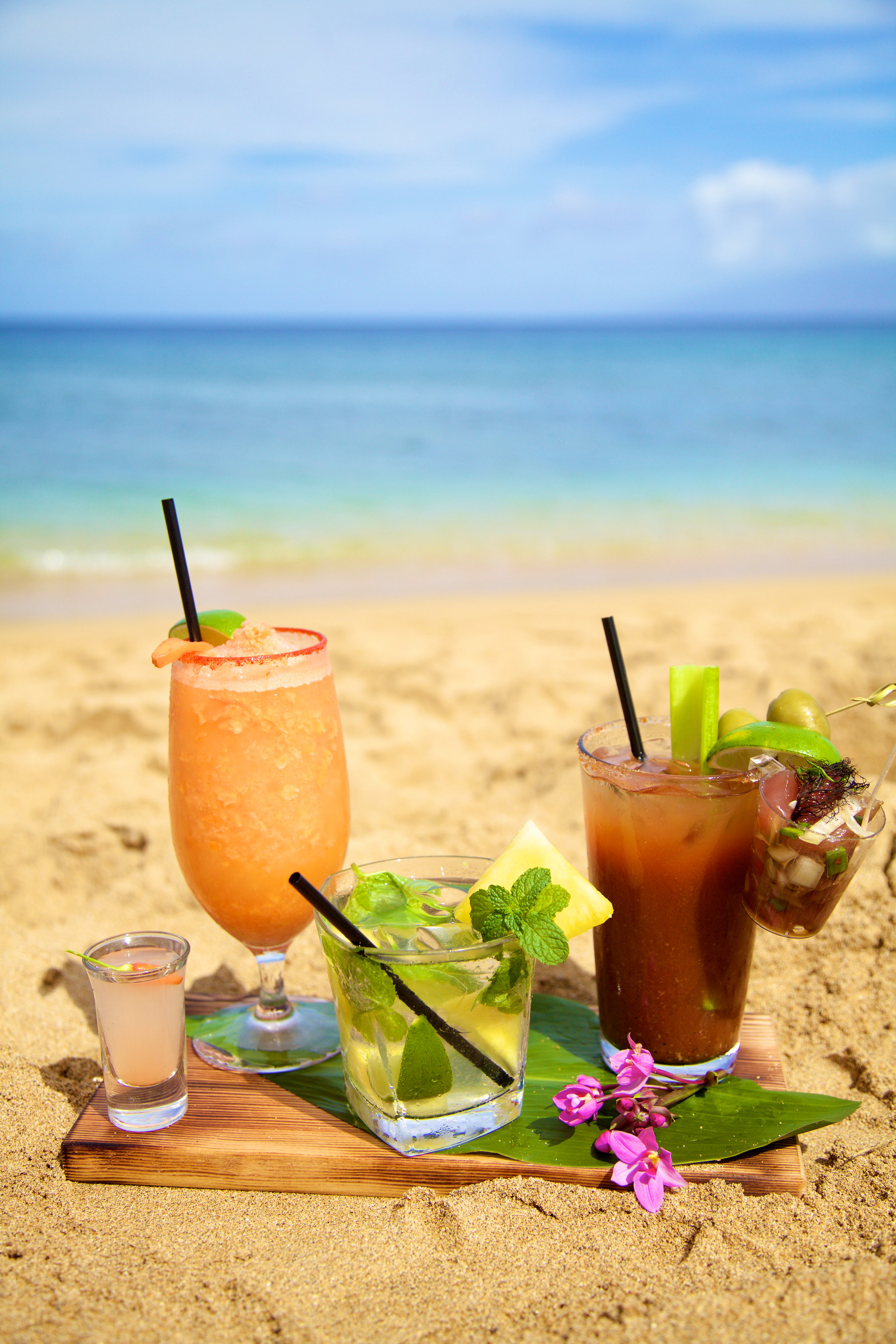 Напитки на пляже