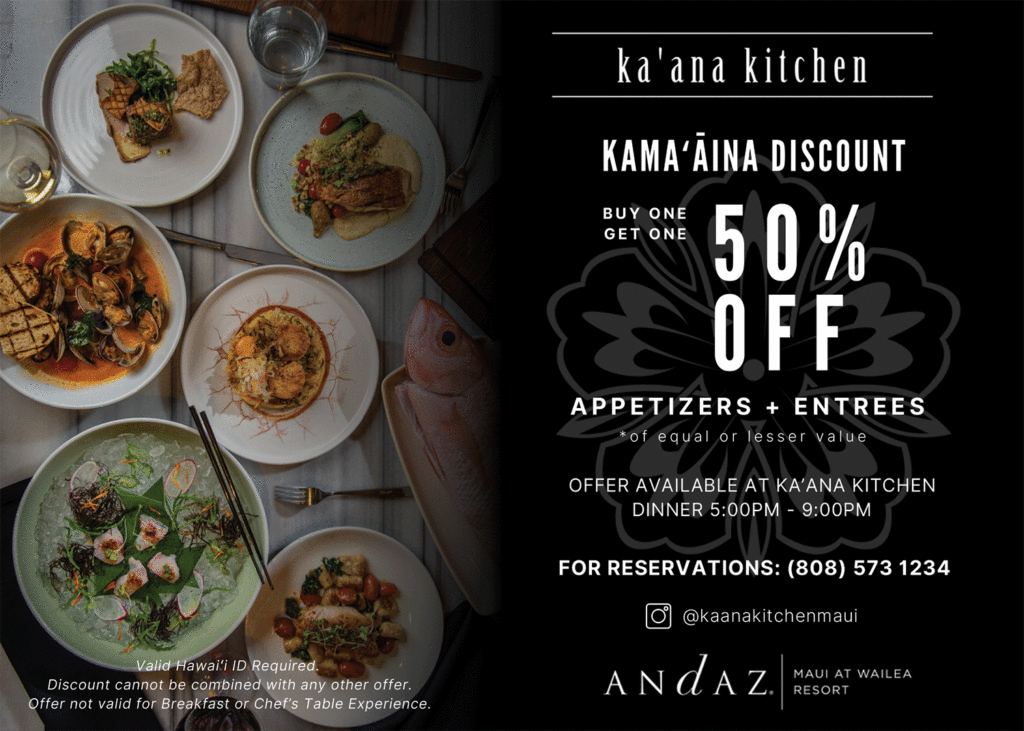 Kaʻana Kitchen New Kamaʻāina Discount!